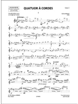 Quatuor à cordes n° 1 - Parties - MILHAUD - Partition - Quatuors